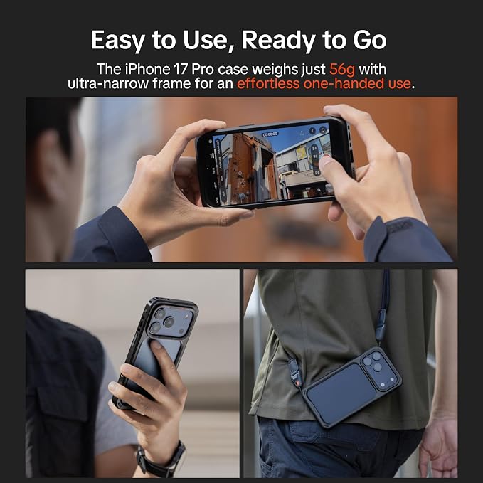 PGYTECH ProShot Phone Video Cage for iPhone 17 Pro Max, Dual Handheld Kit | Phone Rig with Wireless Bluetooth &Quick Release Handle Grip, Aluminum Phone Cage with 67mm Filter Ring for Live Streaming - Image 7