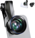 NEEWER 60mm Telephoto Lens with 17mm Thread Phone Lens Clip & 67mm Filter Adapter Ring, 2X Magnification Compatible with iPhone Samsung, LS-41 PRO by Neewer
