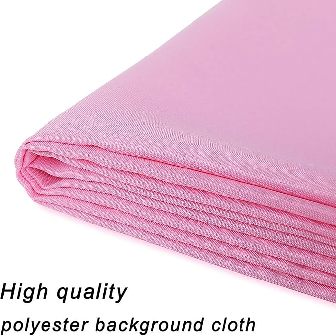 GFCC Pink Backdrop - 8FTX10FT Polyester Pink Photo Backdrop for Photoshoot Background for Photography Screen Video Recording Picture Background | Non-Reflective, Polyester Curtain, Easy Hang, Multipurpose Screen for Studio Photo Booth, Video Recording,... - Image 7