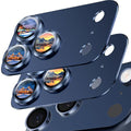 SiHPuoy 2pcs Camera Lens Protector for iPhone 17 Pro, Tempered Glass, Blue | 9H+ Hardness, Military Grade Shatterproof, Anti-Scratch, Case Friendly, HD Metal Camera Cover, Does not Affect Night Shots by SiHPuoy