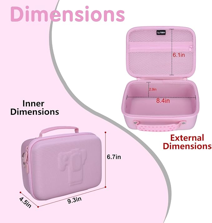 L LTGEM Hard Camera Case Compatible with Canon EOS Rebel T7, R50, R6 Mark II, R100, DSLR SLR Cameras, Lenses, and Tripods, Camera Travel Bag, Featuring 4 Dividers and a Shoulder Strap, Purple - Image 6