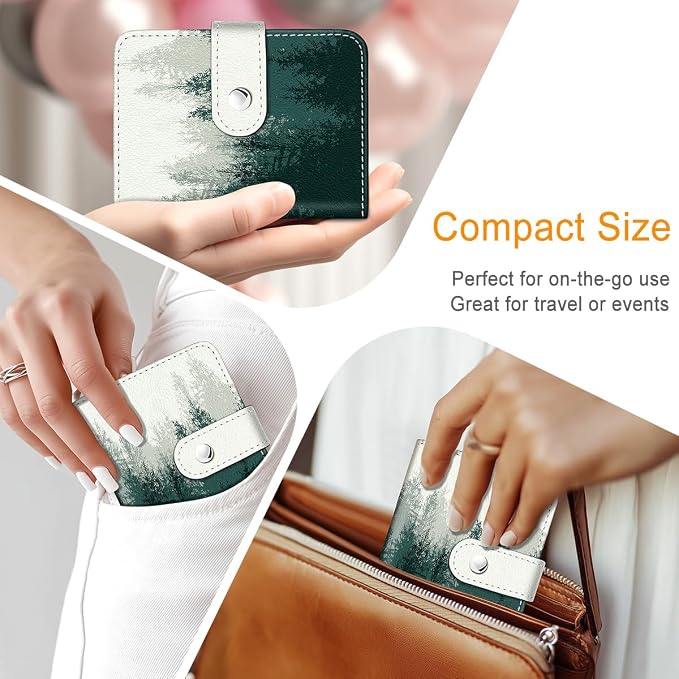 Mist Forest Small Photos Album for 2x3 Inch Films, 56 Pockets | Mini Cute Picture Book, Wallet Size, for Polaroid Fujifilm Instax Mini Instant Camera Printer, Kpop Photocard Binders Holders - Image 6