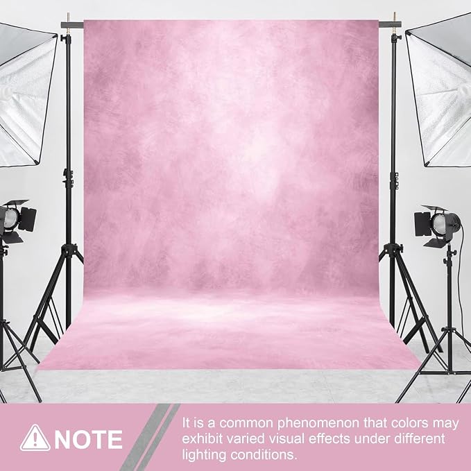 Abstract Photography Backdrop for Photoshoot 6x8ft,Light Pink,No Stand | Professional,Polyester Fabric,Roller Pocket on Top,Vintage Portrait Photo Props Booth Background,Photoshoot Studio - Image 4