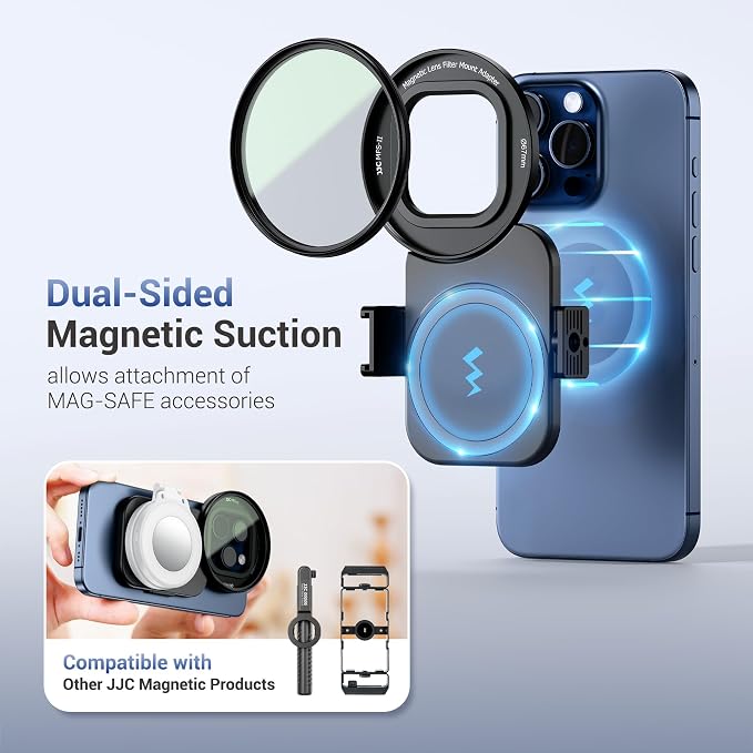 67mm CPL Filter, Lens Filter Adapter Pouch Set for iPhone 16 15 14 Pro Max | iPhone 16 15 14 Pro Pro Max Plus Magnetic Phone Lens Filter Ring with 1/4-2" & Cold Shoe Mount Pull-Out to Fit 17 Pro Max - Image 5