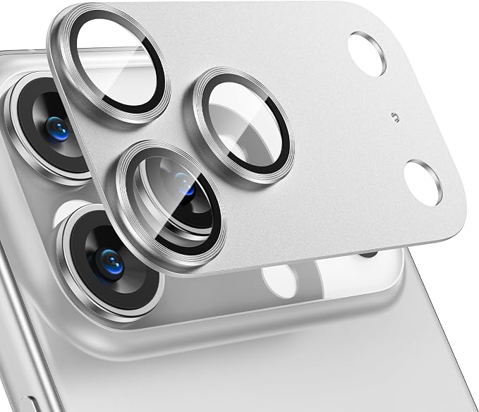 Tensea for iPhone 17 Pro Max Camera Lens Protector | Metal Aluminum Alloy Tempered Glass Cover Camera Screen Protector Accessories, Case Friendly by Tensea