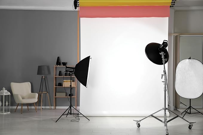 Denny Mfg Seamless Paper Backdrop for Photoshoot, True White 107 in x 36 ft | Backdrop Roll, Matte Finish for Portraits, Product Photos and Video Shoots, Includes Free Roll Gaffer Tape (2 in x 13 ft) - Image 9