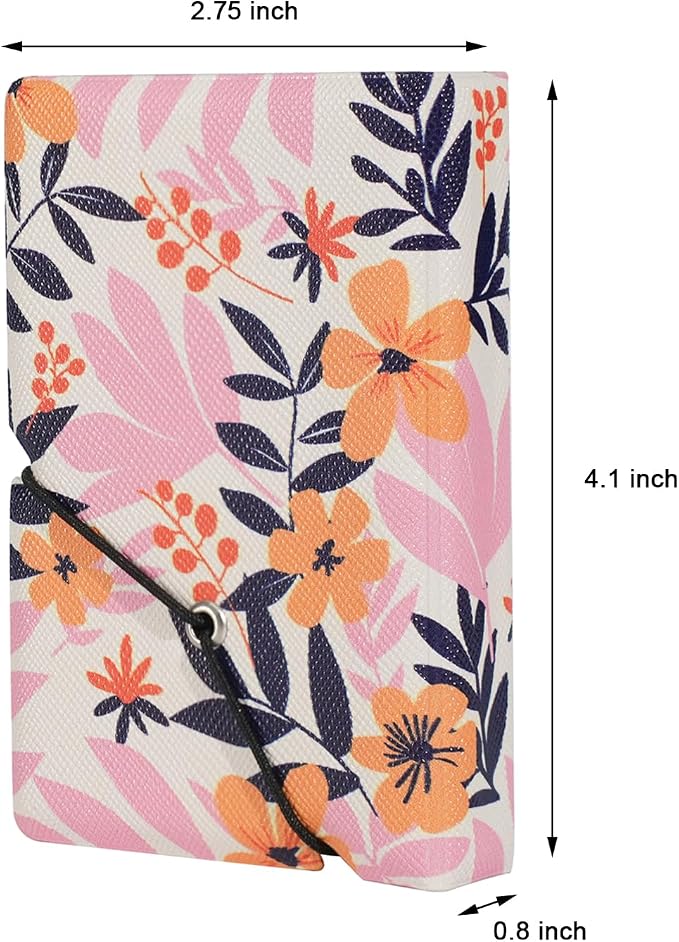 2x3 Instax Mini Photo Album, 28 Pockets. Exotic Floral, 1PK | Portable Wallet Size Album Stores 2x3 inch Instant Photos. Fits Polaroid, Instax Mini, Kodak Mini Prints and Zink. - Image 2
