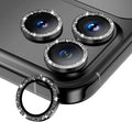 Camera Lens Protector for iPhone 16 Pro Max/16 Pro- Glitter Black | 9H Tempered Glass, Metal Individual Camera Cover, Accessories, Anti-drop, Case Friendly, HD Clear, Anti-Scratch by WumigooProducts