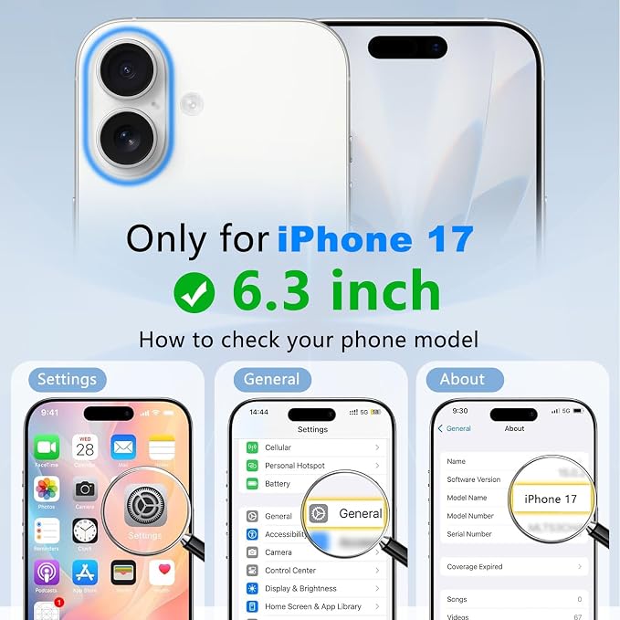 BENTOBEN Magnetic for iPhone 17 Case, Cute Wavy Full Camera Protection [Compatible with MagSafe] Translucent Matte Anti-Slip Bumper Women Girls Boys Protective Cover for 17 6.3", Berry Purple - Image 3