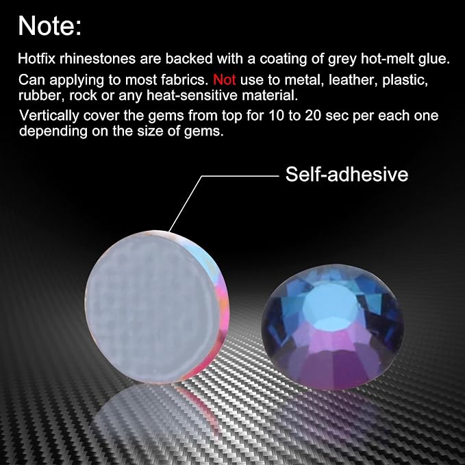 Jollin Hotfix Rhinestones Flatback Crystal Gems 4mm SS16, Blue Blaze | 1440pcs Hot Fix Crystals Glass Rhinestones for Bedazzling, Crafting, Clothes, Shoes & Accessories DIY Decoration - Image 5