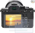 PCTC 3Pcs Screen Protector for Sony Alpha a7II A7III A7R IV A7SII A7SIII | for RX100VII RX100VI RX100V RX100IV RX100M2 A9II,ZV-E10 RX10IV ZV-1 ZV-1M2, 0.3mm 9H Hardness Anti-Scrach Anti-Bubble by PCTC