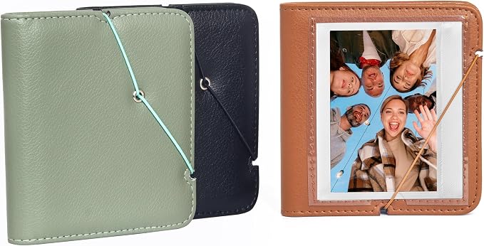 28 Pockets Wide Photo Album for Fujifilm Instax Wide 300 400, Polaroid 600 Film. (Brown) - Image 3