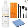 K&F CONCEPT 8-in-1 Screen Cleaning Kit, for Car, Computer, Laptop | with 250ml Cleaning Liquid, 30cm Pearl Towel, 2 Long Vacuum Cleaning Cloths, 4 Cleaning Brushes for TVs Tablets Phone Laptops by KFCONCEPT