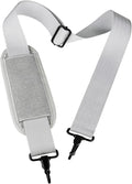 Shoulder Strap, Durable 55" Universal Replacement Laptop Shoulder Strap, Adjustable Comfortable Belt with Metal Hooks for Briefcase, Computer Messenger Bag, Laptop Case Luggage/Duffel/Camera, (Grey) by AREYLO