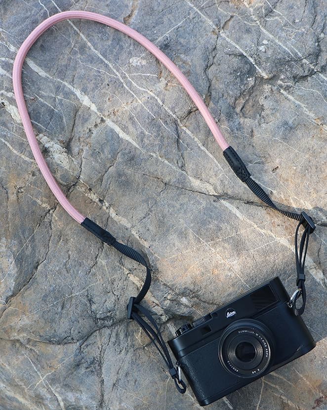 Quick Release Camera Neck Strap Shoulder Strap Belt for Mirrorless Digital Cameras Climbing Rope with Quick Release QD Loops Connector with O-Ring Adjustable Length 30-53inch Pink - Image 2