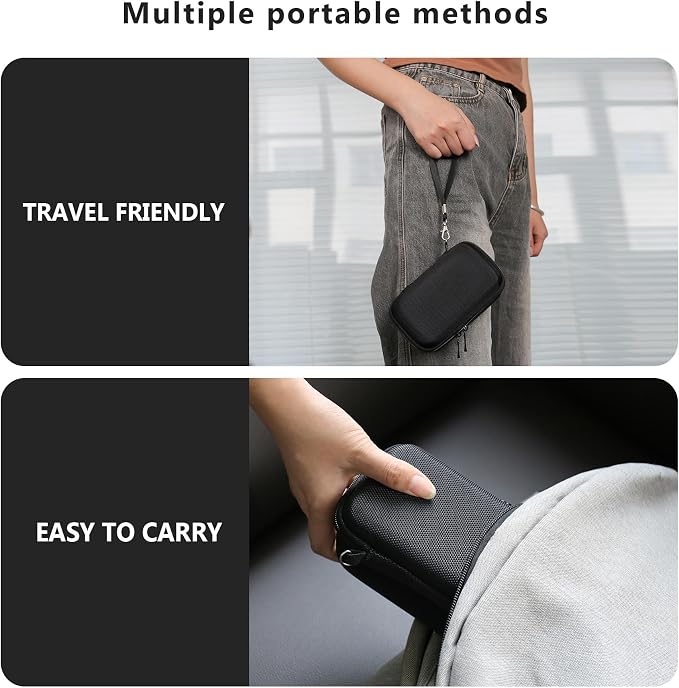 Carrying Case for Canon PowerShot SX740 HS, SX730 HS Camera, Black | SX720 HS, SX620 HS, G7 X Mark III, G7 X Mark II Digital Camera, Storage Holder Travel Bag with Mesh Pocket for Battery Pack - Image 7