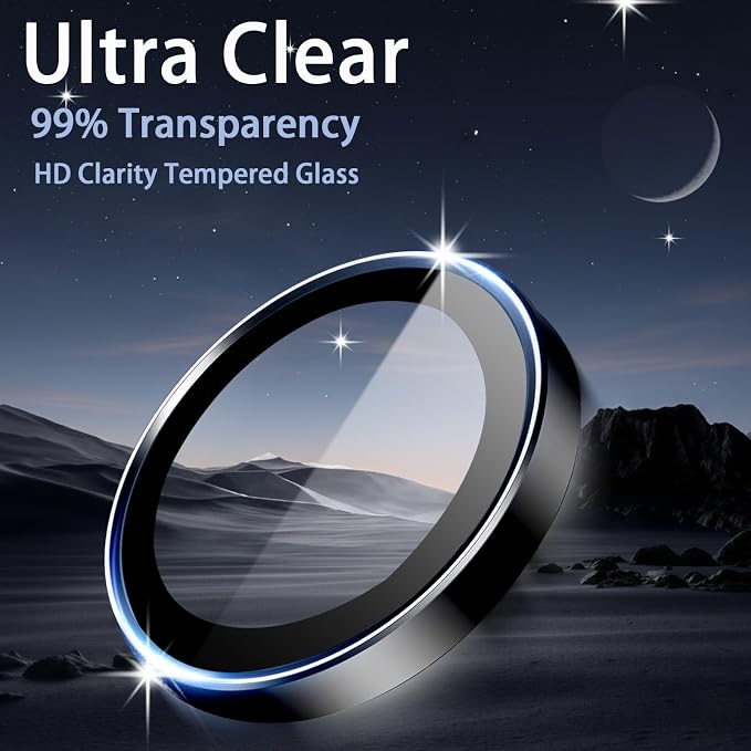 2 Pack for Samsung Galaxy S26 Ultra Camera Lens Protector,9H Tempered Glass Lens Screen Protector,Ultra HD Anti Scratch Camera Cover for Galaxy S 26 Ultra 2026,Gold - Image 3