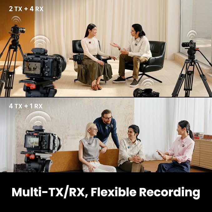 Insta360 Mic Pro Transmitter, Wireless Mini Lavalier Microphone for iPhone/Camera/Android, Video Recording, Bluetooth, Customizable E-Ink Display, 3-Mic Array, 32-bit Float Internal Recording - Image 6