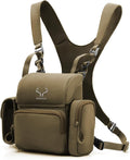 MOXULE Binocular Harness Chest Pack: Bino Case with Rangefinder Pocket | Silent magnetic lid, one-handed access, removable pouches, rain cover, MOLLE webbing for hunting hiking bird watching by MOXULE