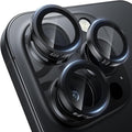 WSKEN for iPhone 16 Pro/iPhone 16 Pro Max Camera Lens Protector | Original Shooting Mode, Individual Metal Cover Film, Shatterproof HD Tempered Glass Camera Screen Protector, Black by SmartProtectionGreenerFuture