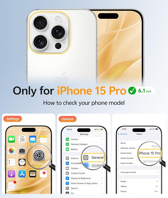 FNTCASE for iPhone 15 Pro Case Clear, Fit for Magsafe, Screen Protector | Anti Yellowing Magnetic Back, 14FT Military Grade Drop Protection, Shockproof Protective Phone Cover, Transparent - Image 2