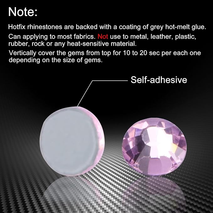Jollin Hotfix Rhinestones Flatback Crystal Gems 4mm SS16, Pink | 1440pcs Hot Fix Crystals Glass Rhinestones for Bedazzling, Crafting, Clothes, Shoes & Accessories DIY Decoration - Image 4