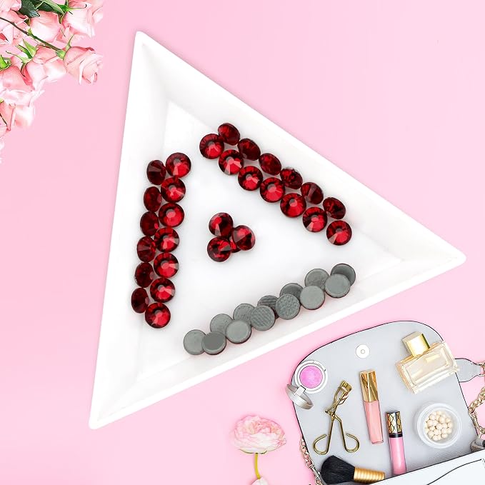 Jollin Hotfix Rhinestones Flatback Crystal Gems 8.4mm SS40, Dark Red | 144pcs Hot Fix Crystals Glass Rhinestones for Bedazzling, Crafting, Clothes, Shoes & Accessories DIY Decoration - Image 3