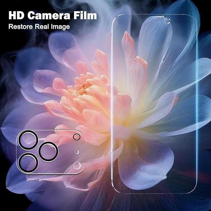 PEHAEL for iPhone 17 Pro Privacy Screen Protector+Camera Lens Protector | 3+3 Pack, Installation Frame, Cleaning kits, Anti-Spy Private, Anti-Scratch, 9H Tempered Glass, Case Friendly, [6.3 inch] - Image 5