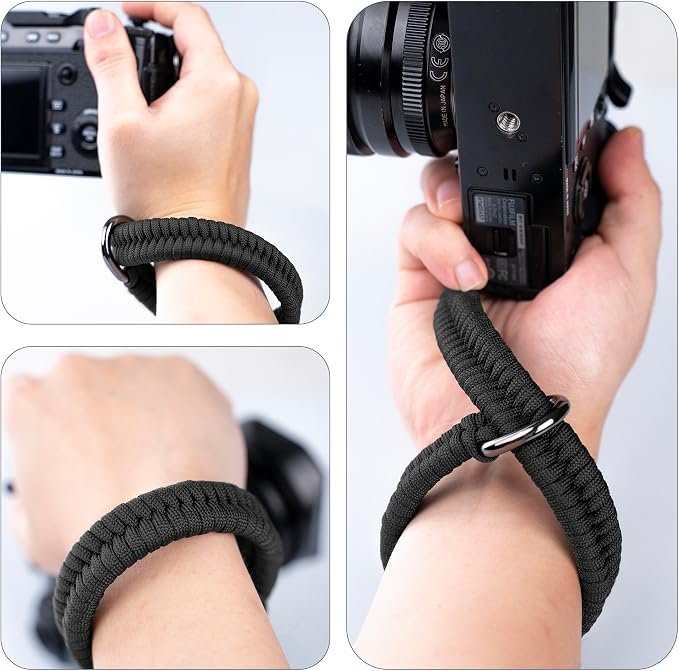 Camera Wrist Strap - DSLR Mirrorless Camera Quick Release Camera Hand Strap | with Safer Connector（Black） - Image 6