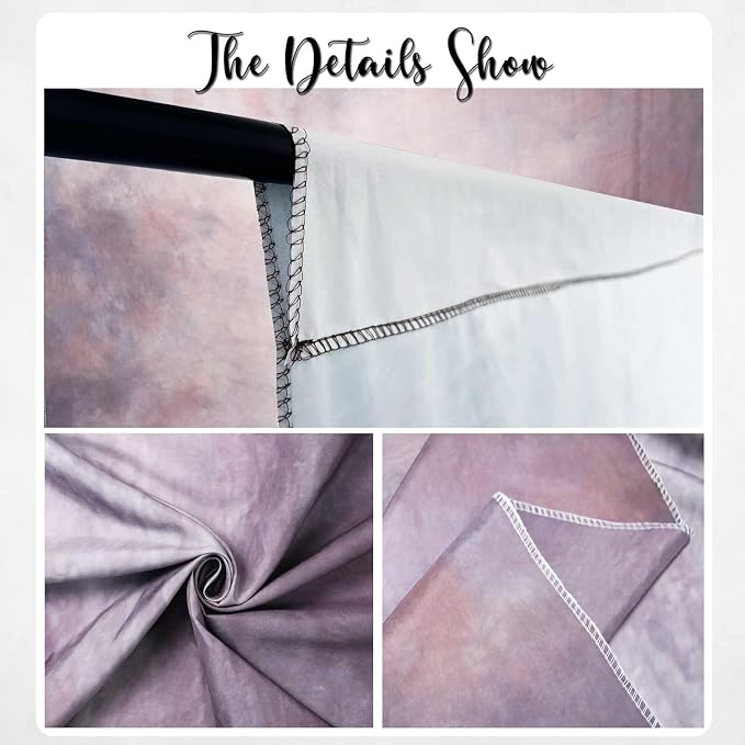 Abstract Photography Backdrop for Photoshoot 8x12ft,Purple,No Stand | Professional,Polyester Fabric,Roller Pocket on Top,Vintage Portrait Photo Props Booth Background,Photoshoot Studio - Image 5