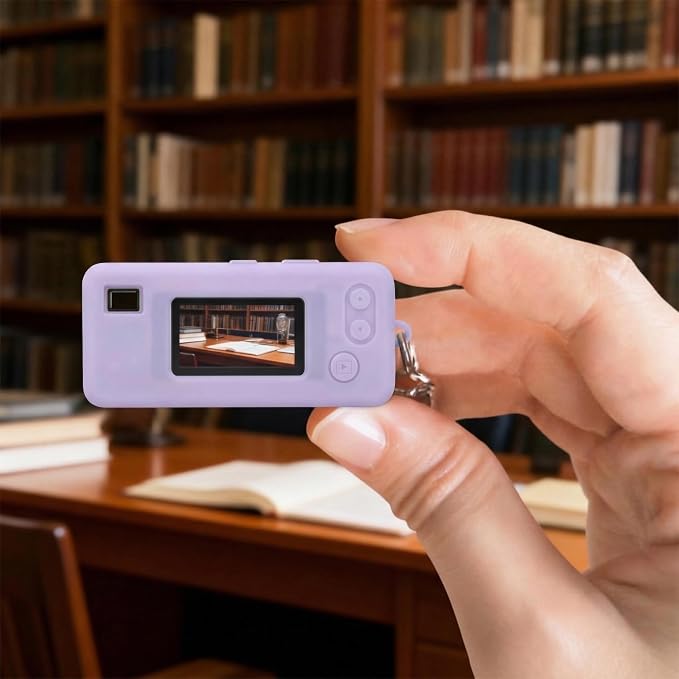 Silicone Case for Kodak CHARMERA Millennium Keychain Mini Digicam Blind Box | Soft Keychain Camera Sleeve, Precise Cutouts, For Collectors & Daily Carry, Light Purple - Image 8