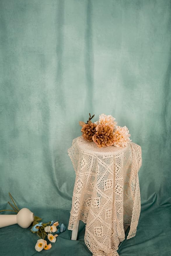 Kate Dark Cyan Photography Backdrops Abstract Photo Backdrop Poratrait Background for Photoshoot, 8x8ft - Image 4