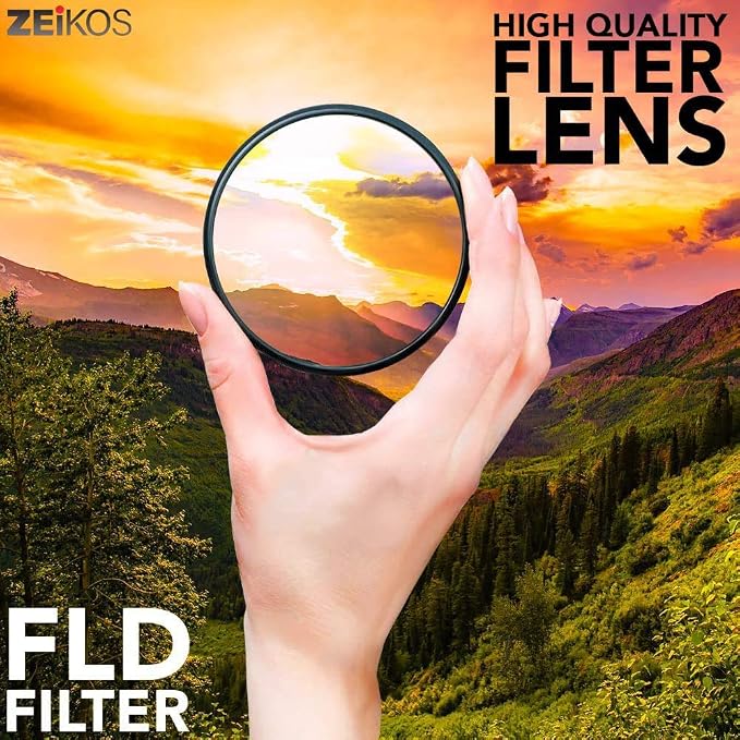 72mm Multi-Coated UV, CPL, FLD Professional Lens Filter Kit, Comes with Miracle Fiber Cloth and Carry Pouch, Accessory Kit for Lenses with a 72 mm Filter - Image 4