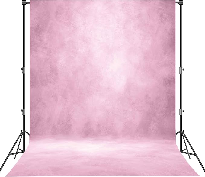 Abstract Photography Backdrop for Photoshoot 8x10ft,Light Pink,No Stand | Professional,Polyester Fabric,Roller Pocket on Top,Vintage Portrait Photo Props Booth Background,Photoshoot Studio by Haboke