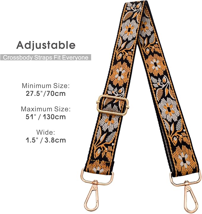 Replacement Purse Strap Shoulder Strap Adjustable Crossbody Strap for Women Crossbody Wide Shoulder Bag - Image 3