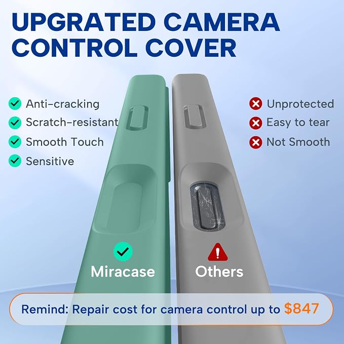 Miracase Silicone & Magnetic for iPhone 17 Pro Max Case, Midnight Green | Compatible with MagSafe, Camera Control Cover, Premium Silicone Cover Shockproof Drop Protection Phone Case for 17 Pro Max - Image 2