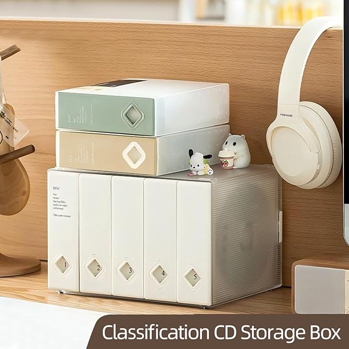 CD Case, 120 Capacity CD/DVD Case Holders Wallet Hard Plastic DVD Disc Case | DVD storage case,DVD Disc Cases Storage Binder for Car,Home,Office,Travel - Image 7