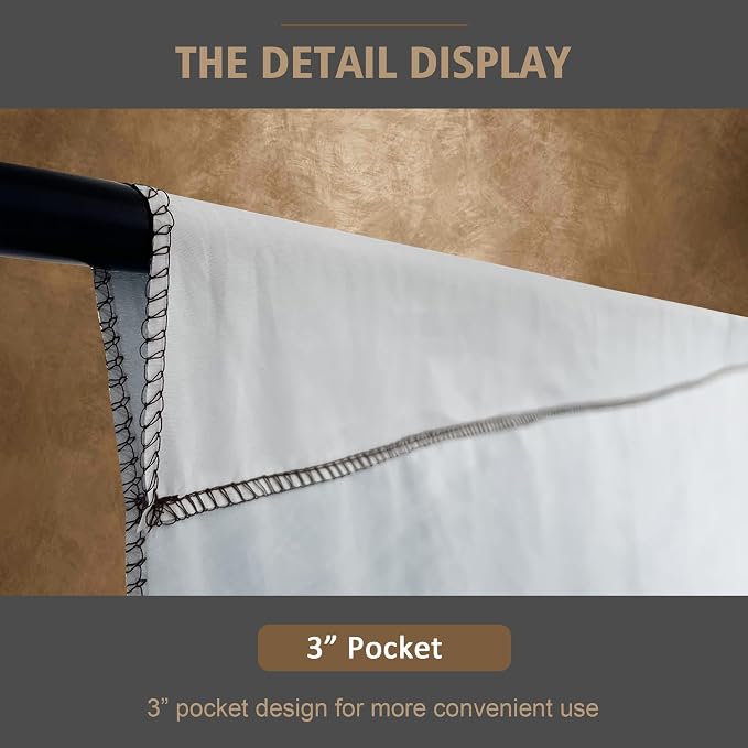 Abstract Photography Backdrop for Photoshoot,8x14ft,Brown,No Stand | Professional,Polyester Fabric,Roller Pocket on Top,Vintage Portrait Photo Props Booth Background,Photoshoot Studio - Image 5