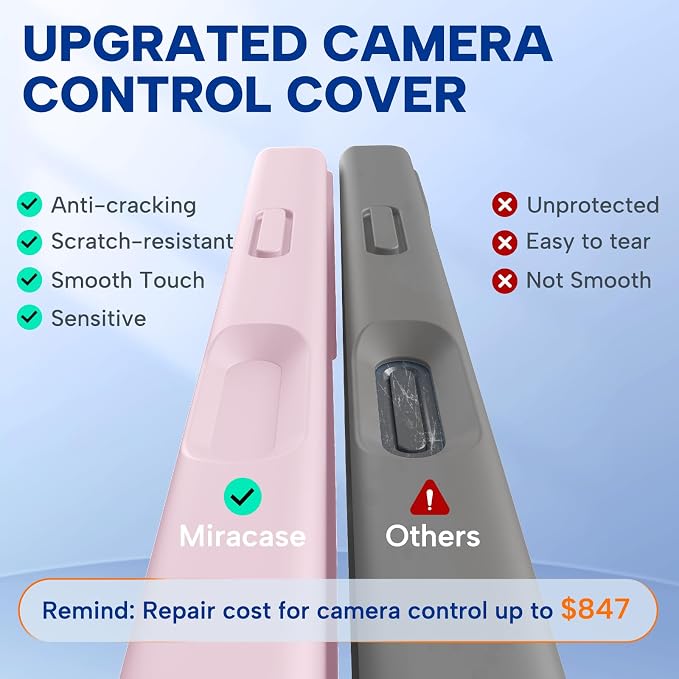 Miracase Silicone & Magnetic for iPhone 17 Pro Max Case, Sand Pink | Compatible with MagSafe, Camera Control Cover, Premium Silicone Cover Shockproof Drop Protection Phone Case for 17 Pro Max - Image 2