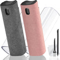 walrfid Screen Cleaner Spray and Wipe for Phone, Tablet, Laptop, 2 Pack | Touchscreen Mist Cleaning Kit for Tablet, PC, Computer, Eyeglass, iPhone, iPad, MacBook and Car Screens, Grey and Pink by walrfid