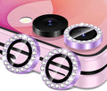 for Samsung Galaxy Z Flip 8 Camera Lens Protector, Individual Metal Ring Tempered Glass Lens Cover, [Strong Adsorption] Scratch Resistant Ultra-Thin HD Clear Lens Cover, 1 Set-Purple Diamond by Btscase