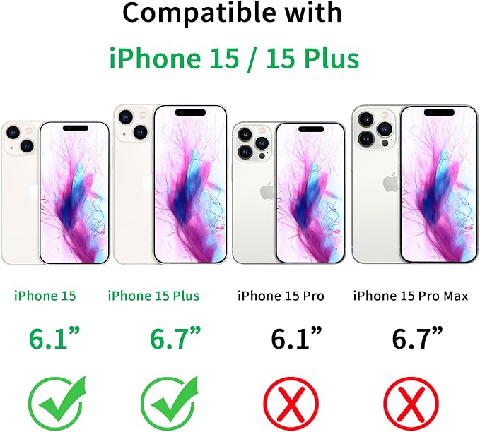 Compatible with iPhone 15 & iPhone 15 Plus Camera Lens Protector, Bling 3D Rhinestone Diamond 9H Tempered Glass Camera Cover Anti Scratch Shockproof Lens Screen Full Protective Cover - Pink - Image 2