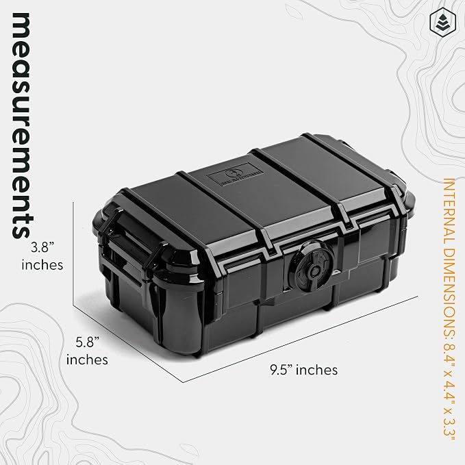 Evergreen Dry Box Tech Organizer – For Camera, Cables, Hard Drives, Memory Cards, Keys, Compatible with GoPro, Airtags (Large, PROFoam, Orange) - Image 6