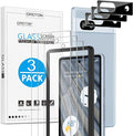 OMOTON Screen Protector for Google Pixel 7A 5G 6.1 Inch, 3 Pack | Tempered Glass & Camera Lens Protector, Alignment Frame/Anti Scratch by OMOTON