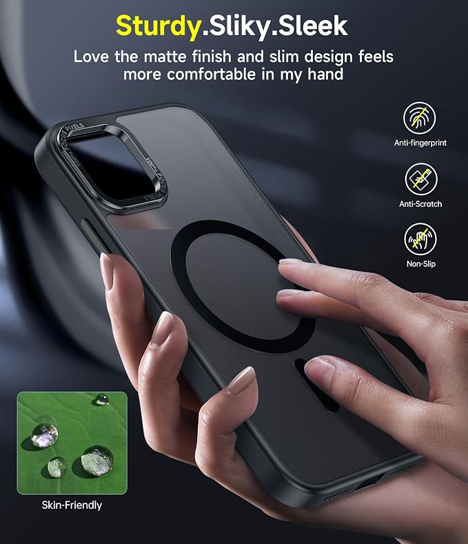 LeYi for iPhone 11-Pro-Max-Cases with Screen Protector X2 + Camera Cover X2: i Phone 11pro promax Case for MagSafe Magnetic 11promax Heavy Duty Protection Bundle Women Men Teens & Young, Black - Image 2