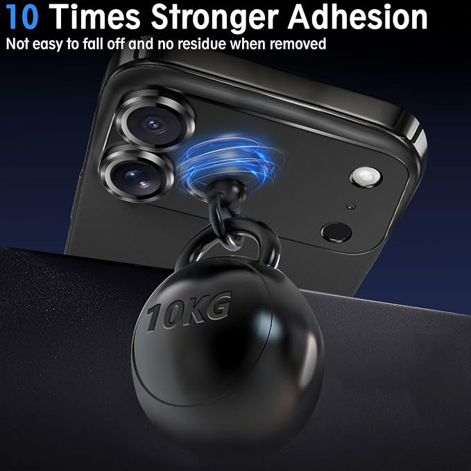 SiHPuoy 2pcs Camera Lens Protector for iPhone 17 Pro, Tempered Glass, Black | 9H+ Hardness, Military Grade Shatterproof, Anti-Scratch, Case Friendly, HD Metal Camera Cover, Does not Affect Night Shots - Image 5
