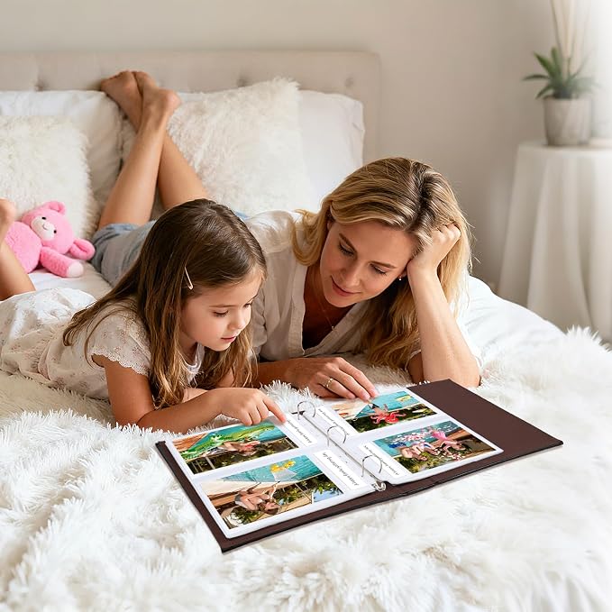 60 Pack 5x7 Photo Album Refill Pages for 3 Ring Binder,Ultra-Clear Photo Sleeves Holding 240 Pictures, Double-Sided 2 Pockets Photo Pages, Photo Sheet Protector for Photos and Postcards - Image 7