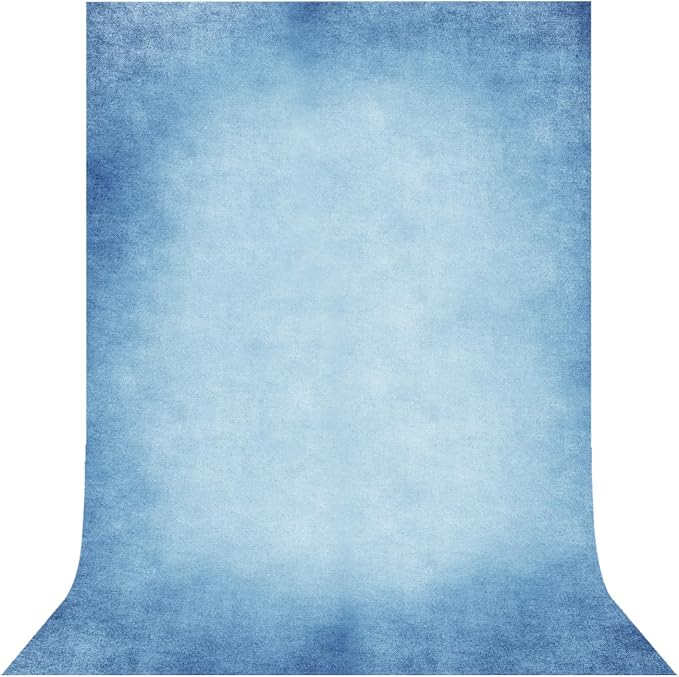 Light Blue Photography Backdrops for Photoshoot, Abstract Fabric 10x10ft | Vintage Studio Photo Backgrounds, Non Reflective, Easy to Use, for Portrait, Headshot, Product by TERSUM