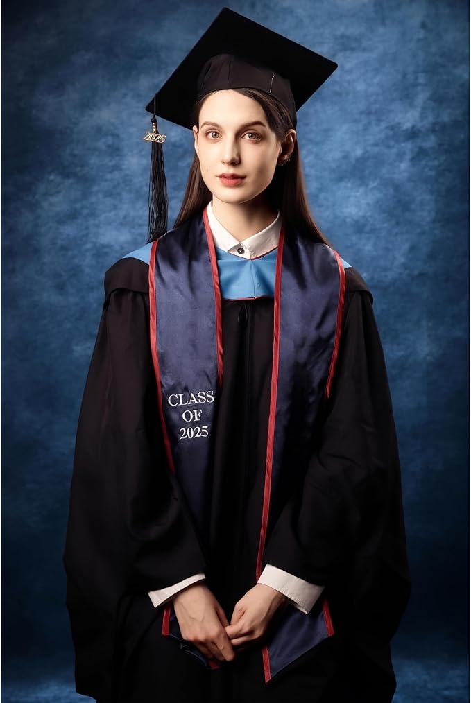 UrcTepics 8×10ft Dark Blue Abstract Fabric Backdrop. School Headshot, Senior Portrait, Yearbook Background. Professional Studio Photography. - Image 3