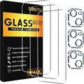 SIBEITU 3+3 Pack Screen Protector + Camera Lens Protector for iPhone 14 | 6.1 Inch HD 9H Hardness Tempered Glass Film, Scratch Resistant, Sensor Protection, Case Friendly, High Response, Bubble Free by SIBEITU